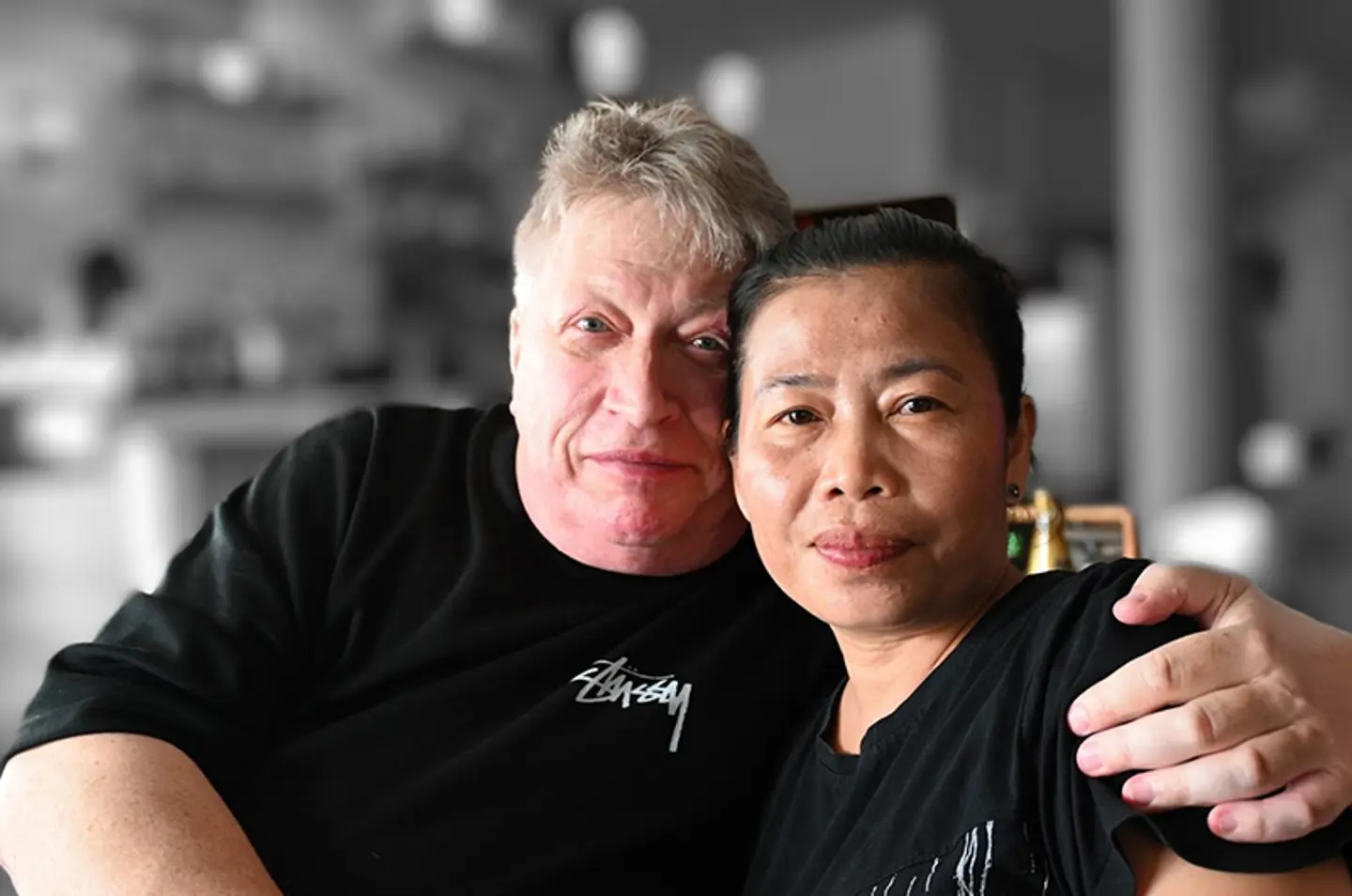 Head of the family home, Touk för livet in Laos