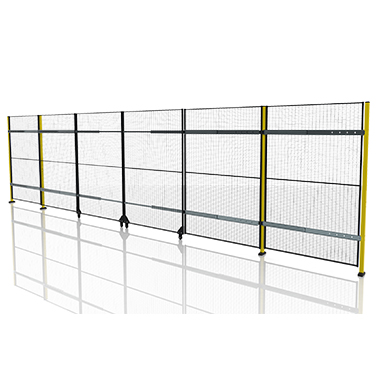 Sliding door without rail with centre lock (2)