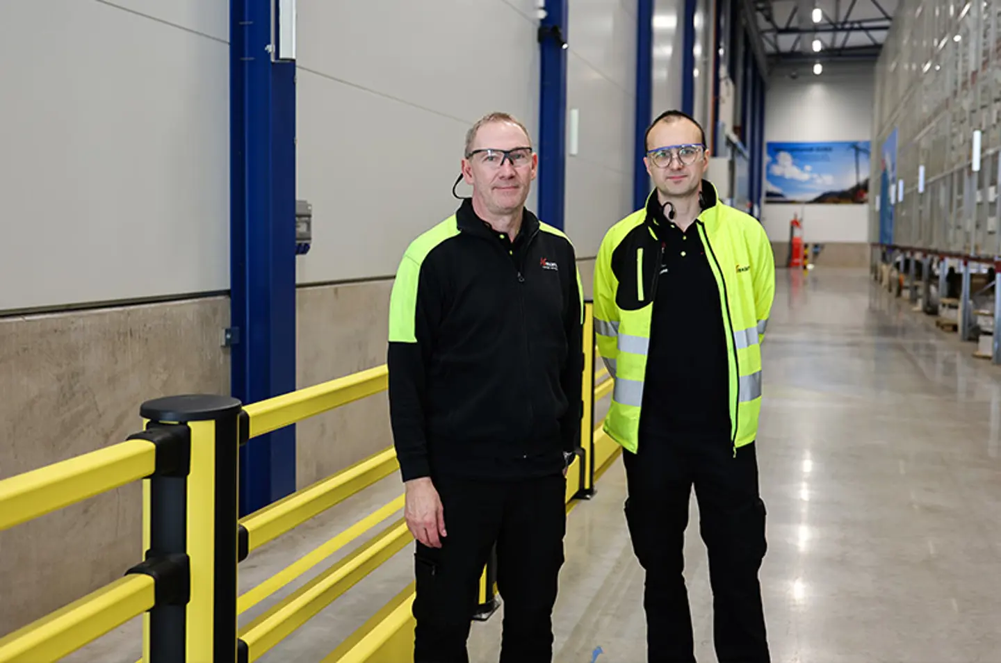 Axelent safety fencing installed in Nexans cable manufacturing facility in Grimsås, Sweden.