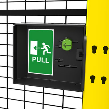 Panic lock with cylinder