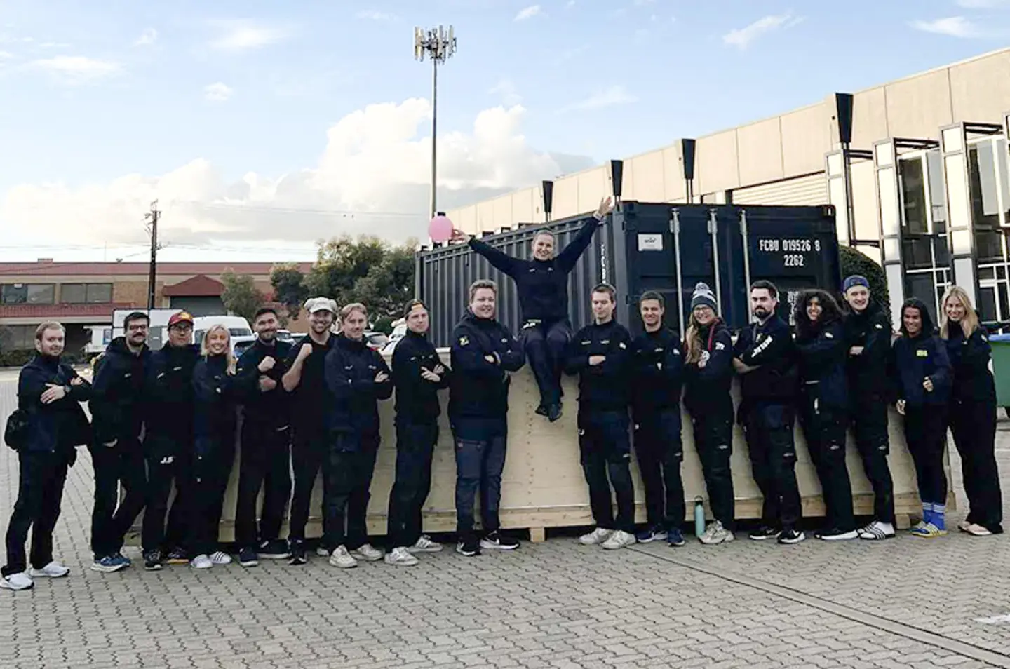 JU solar team at Axelent Australia