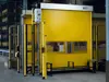 yellow high speed roll door for X-Guard machine guarding