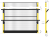 Height 2300 mm with panel