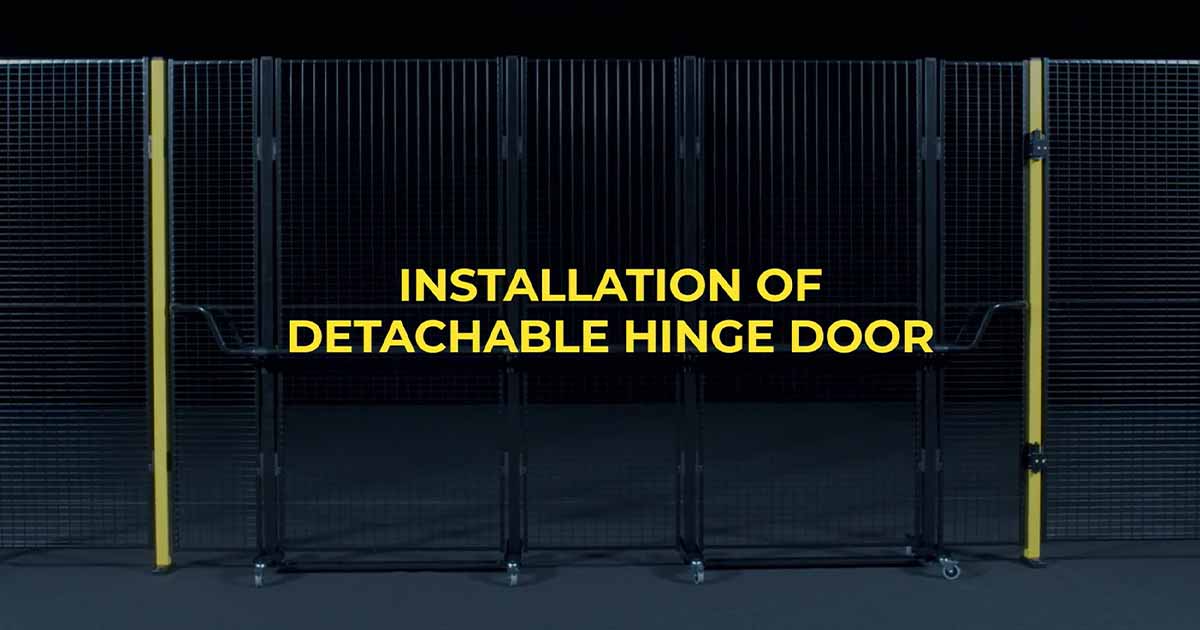 Detachable hinge door