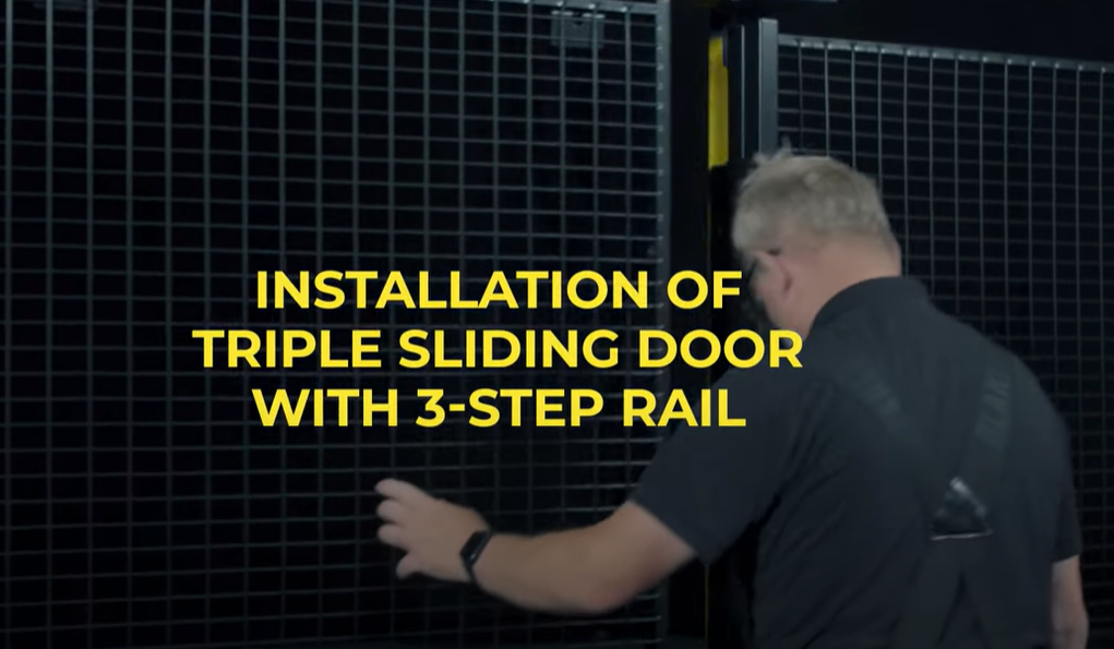 Installing movie of Axelent 3-Step sliding door