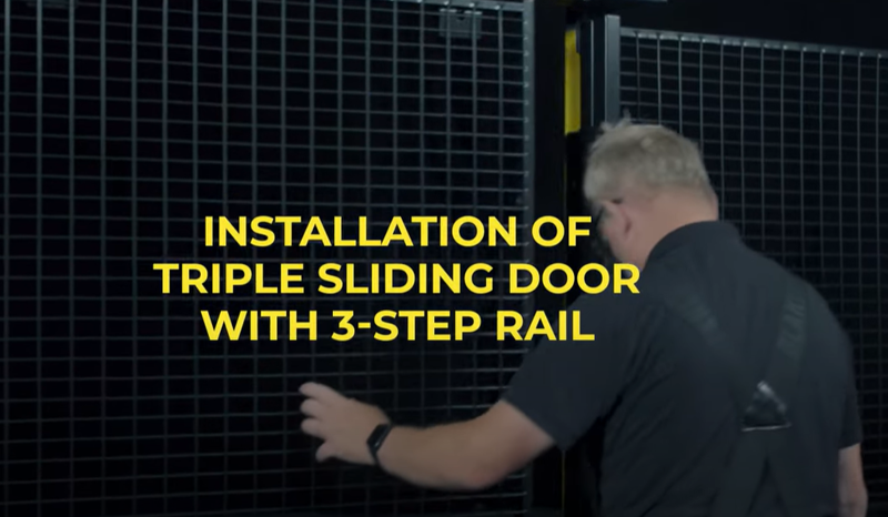 Installing movie of Axelent 3-Step sliding door