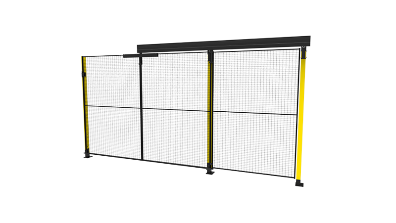Single sliding door without rail